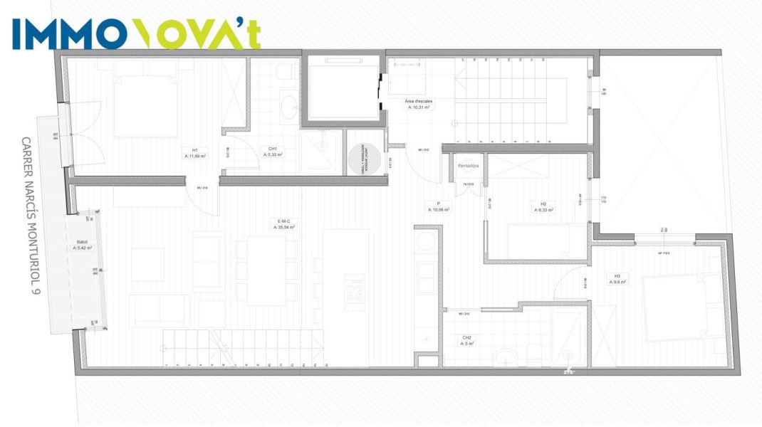 DÚPLEX OBRA NOVA 4 HABITACIONS