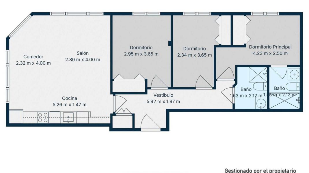 Seafront with a tourist license